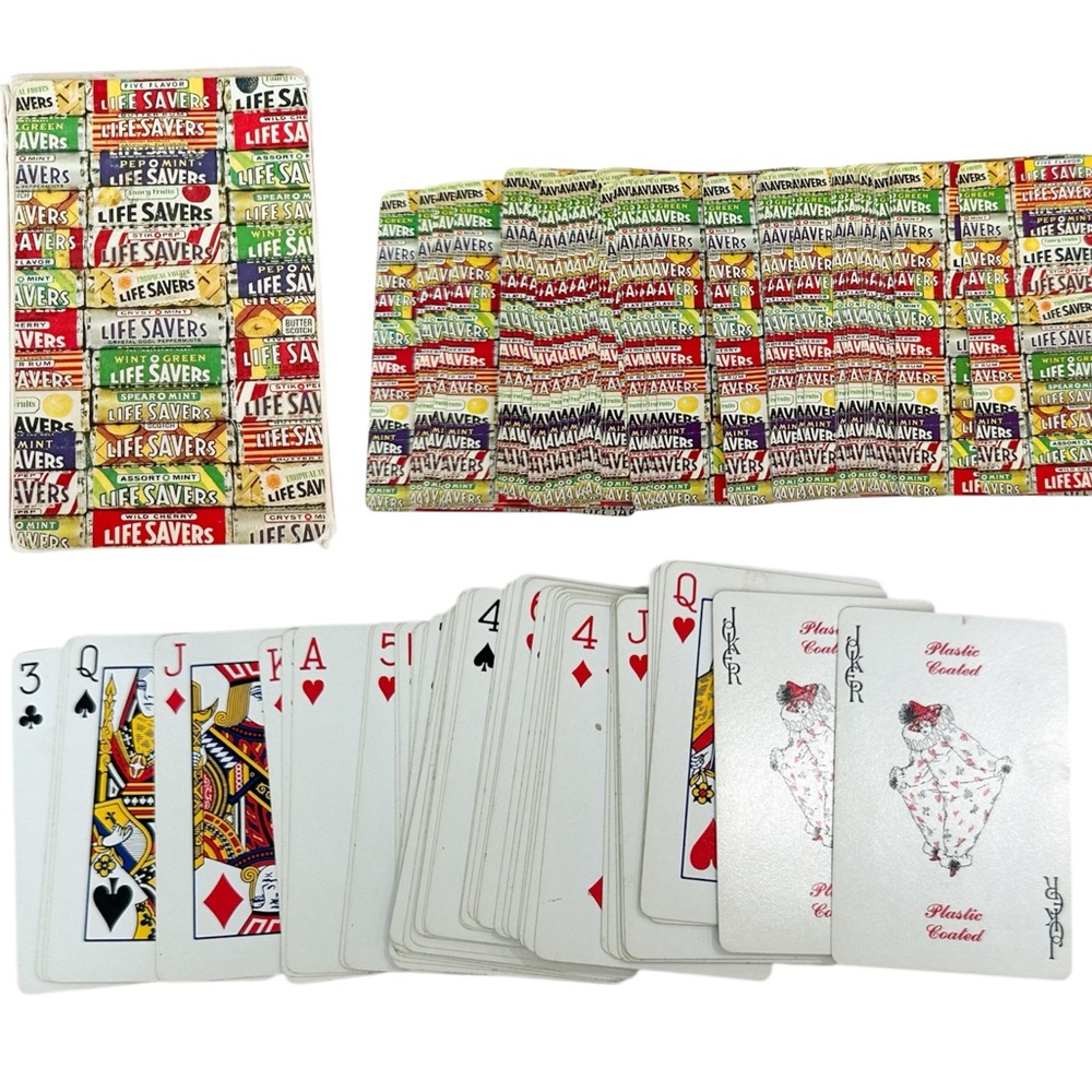 Retro Vintage Playing Cards LIFESAVERS Andy Rolls